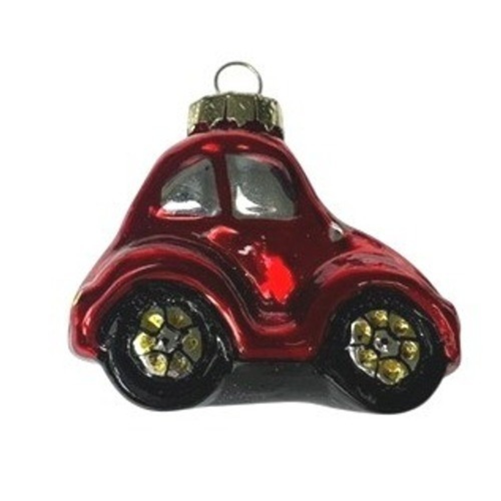 4 Glass Ornaments Motorcycle Car Sailboat Airplane Christmas Holiday Decor Set‎ - Picture 6 of 8